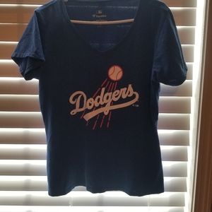 Womens Blue LA Dodgers tshirt Large Fanatics